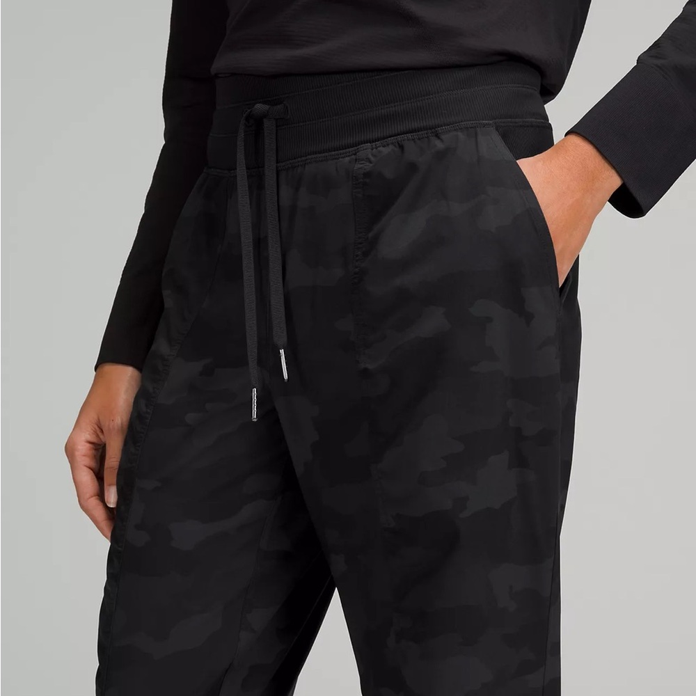 Lululemon Black Camouflage Hi-Rise Joggers